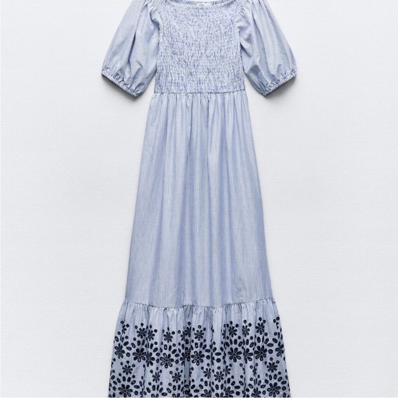 NWT ZARA Embroider Eyelet Dress Size XS - Picture 2 of 6